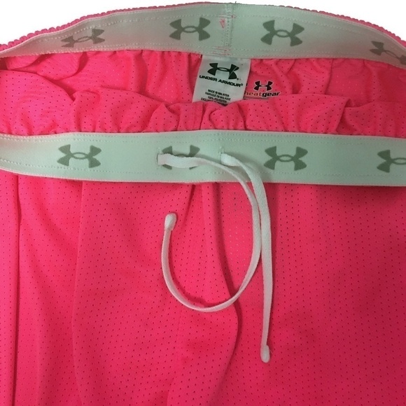 Under Armour Retro Neon Athletic Track Shorts Colour Block Y2K NWT - Picture 2 of 9